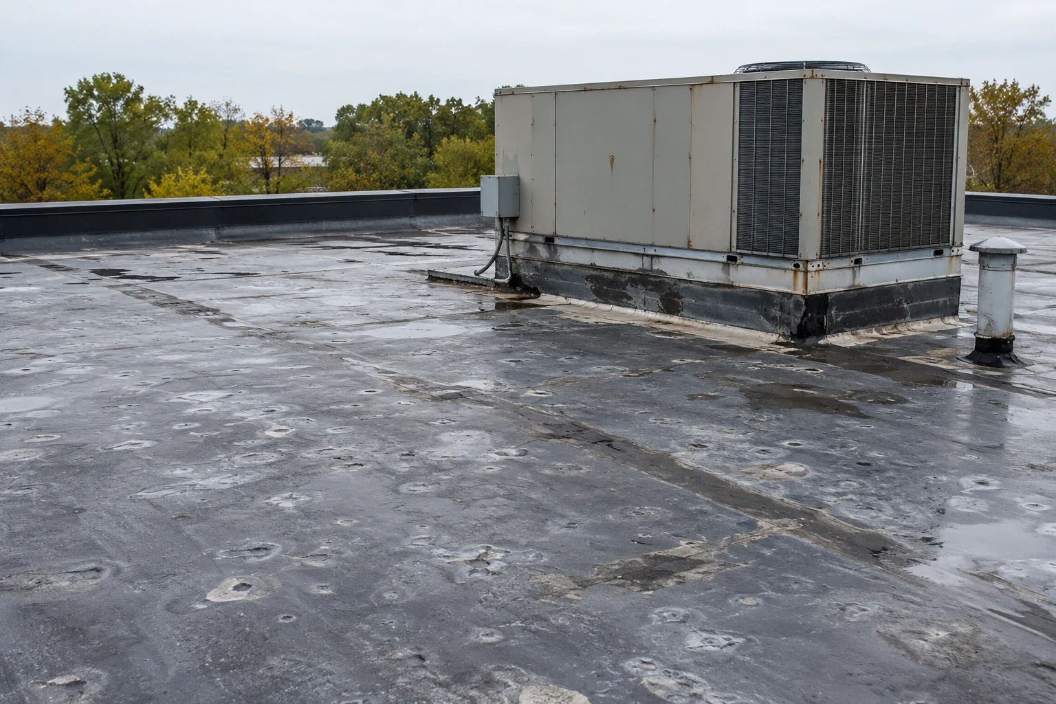 Commercial Hail Damage Roof Repair